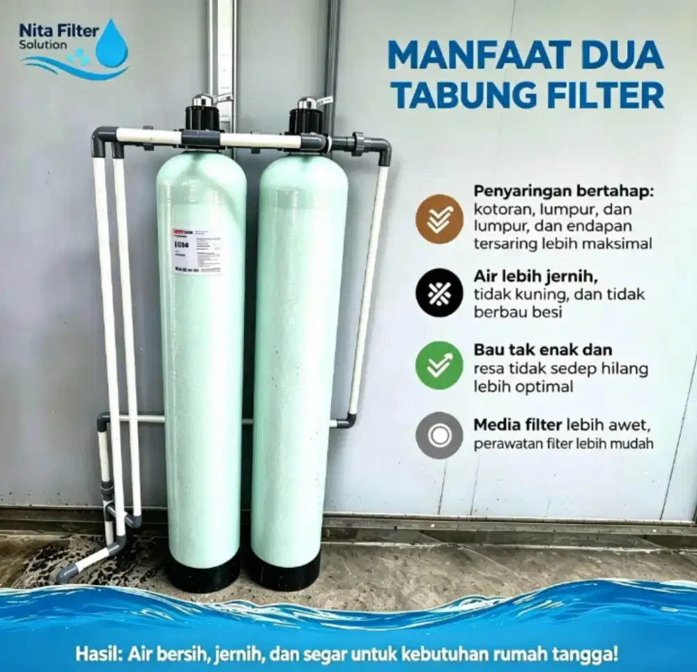 2 paket filter penjernih air