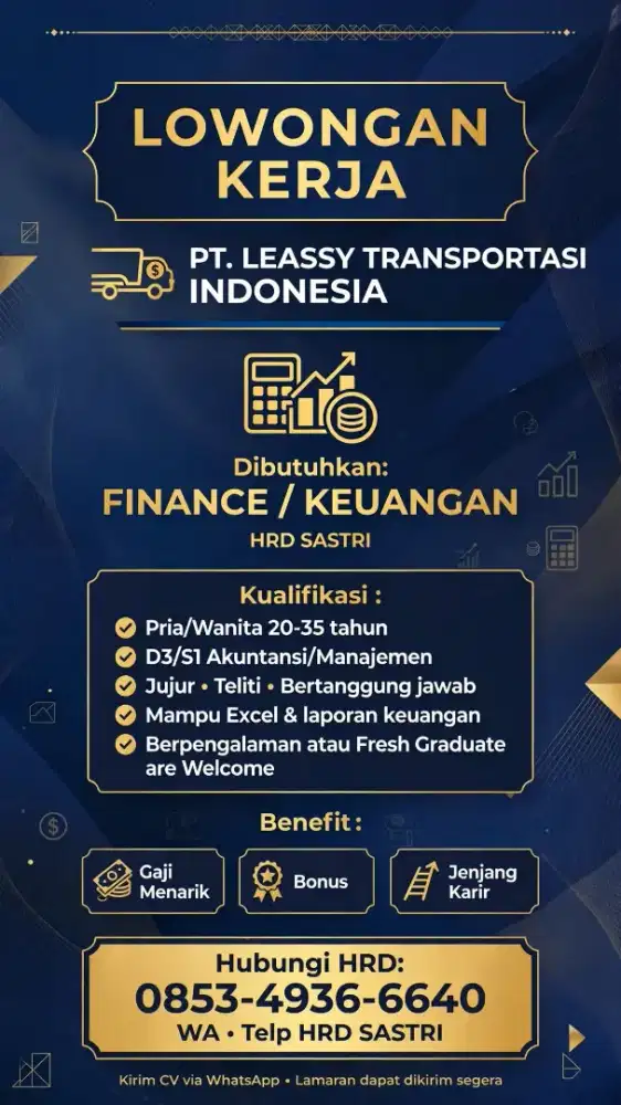 DICARI FINANCE DAN ADMIN/CS