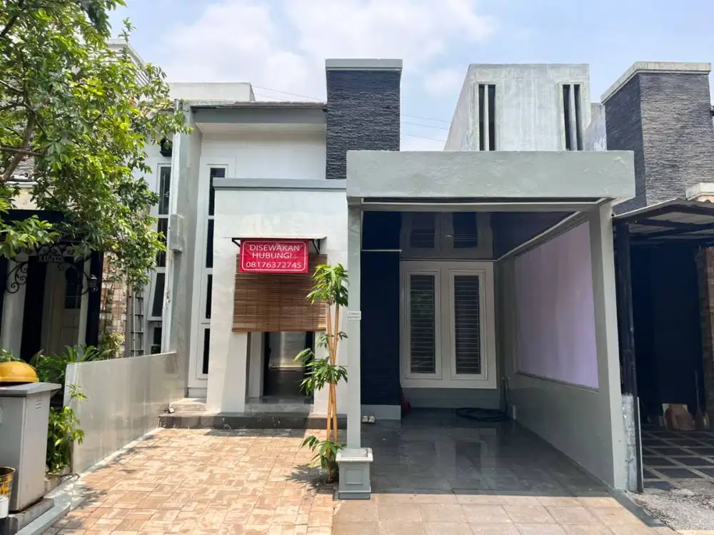 Disewakan Rumah 1 Lt. Lingkungan Nyaman di Cluster Graha Raya Bintaro