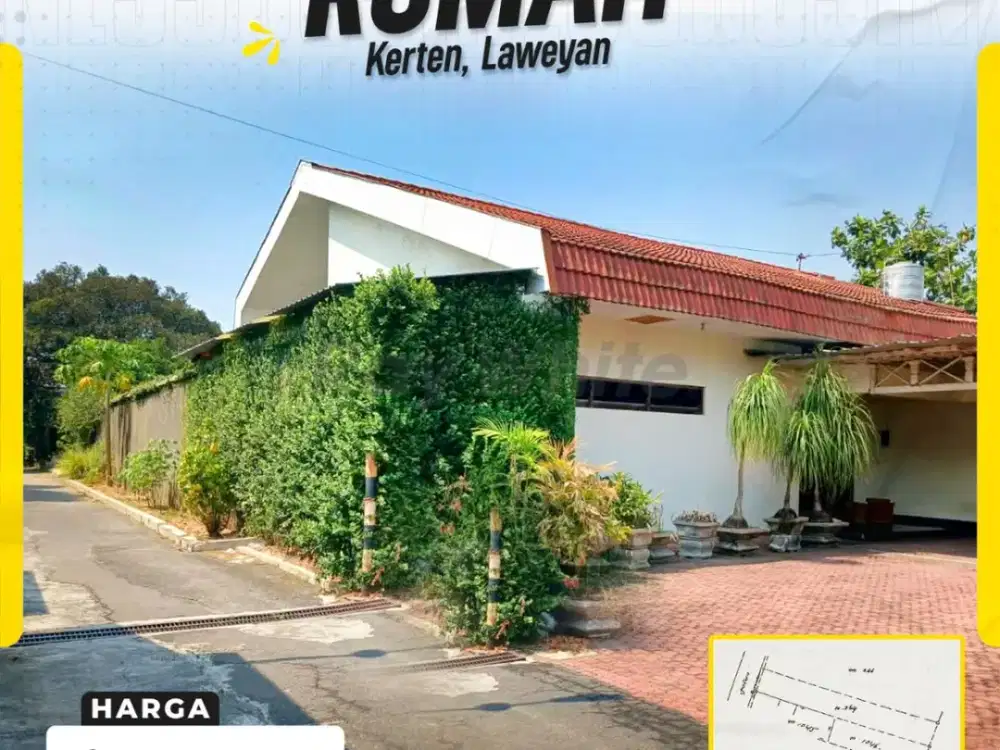 DIJUAL RUMAH MEWAH MANTAP LUAS TANAH 2.191 M² DI JL. SIWALAN, KERTEN, LAWEYAN, SURAKARTA