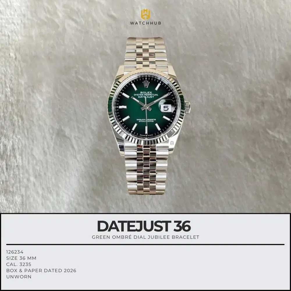 Rolex Datejust 36 Green Ombre 126234