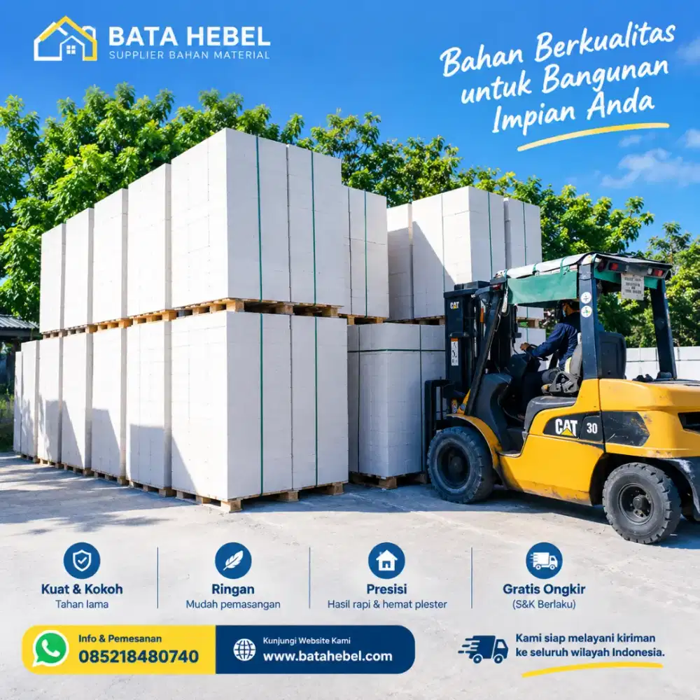Bata Hebel Murah Semua Ukuran | Bata Ringan untuk Bangunan