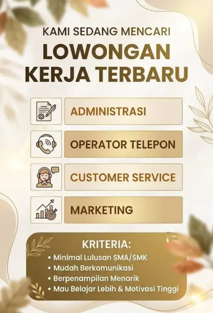 Lowongan pekerjaan