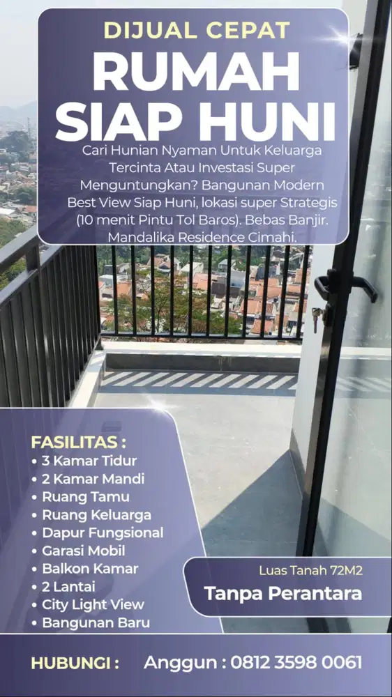 DIJUAL CEPAT RUMAH BEST VIEW MINIMALIS SIAP HUNI STRATEGIS NYAMAN
