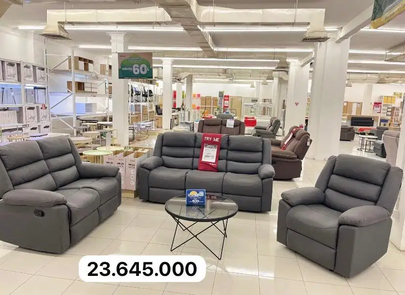 Sofa Recliner Set 3-2-1 Seater – Nyaman & Modern
