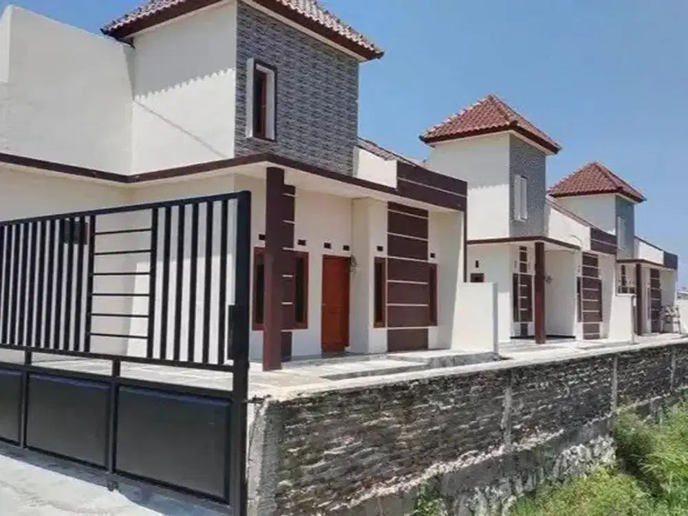 dijual rumah modern minimalis 1 lantai lokasi di barat luwes kartasura tinggal 2 unit saja shm ready