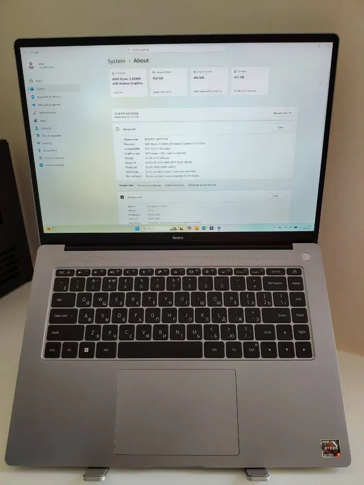 Xiaomi RedmiBook Pro 15 Ryzen 5 6600H 16GB 512GB