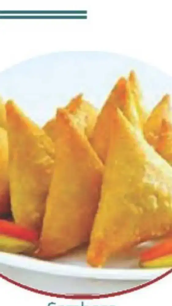 Sambosa daging  satu pank isi 10 60k