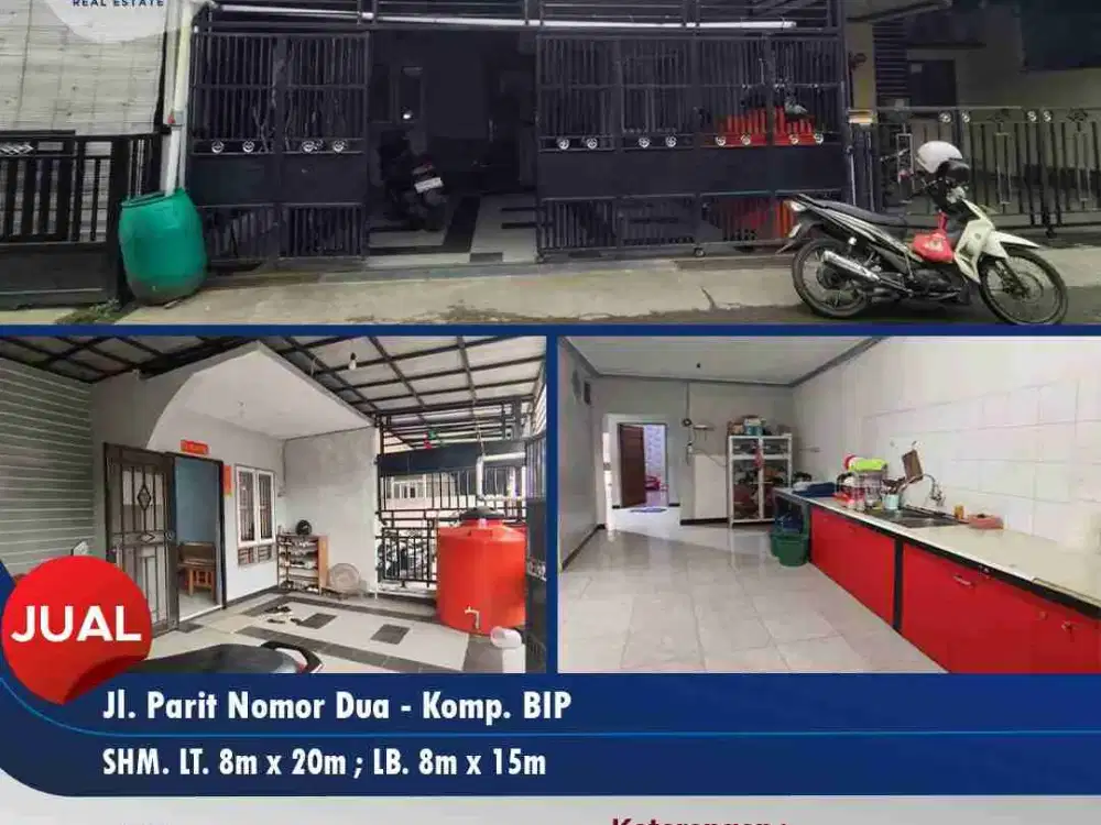 RUMAH SIAP HUNI DENGAN UKURAN TANAH IDEAL.. RUMAH SANGAT TERAWAT.. RUMAH KAWASAN KOMPLEK DI JL PARIT NOMOR DUA