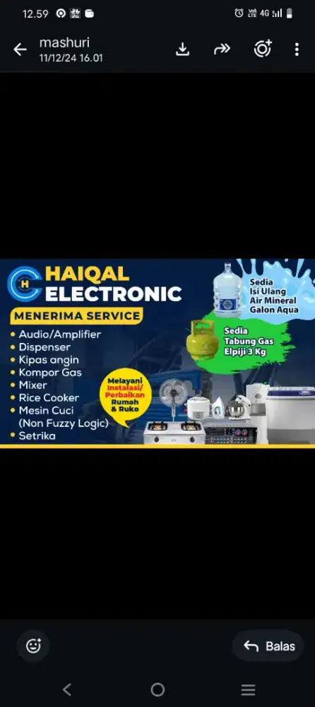 Service elektronik & pemasangan instalasi listrik