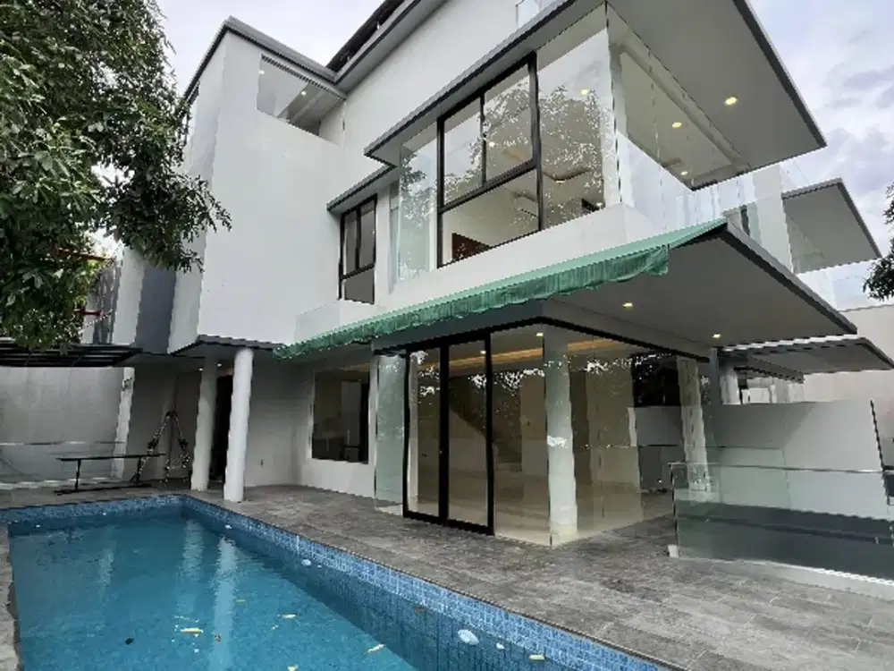 Dijual brand new design modern private pool di kemang