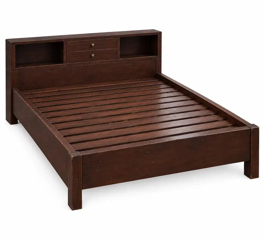 dipan kayu jati asli queen size