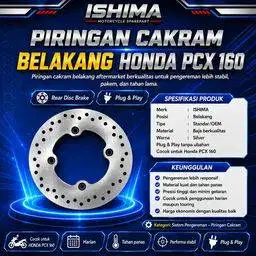 Piringan Cakram Belakang Honda PCX 160 Merk Ishima