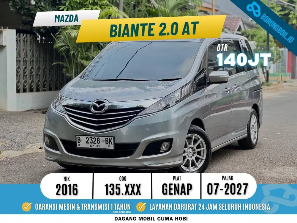 Mazda Biante 2.0 AT Skyactive 2016 Silver