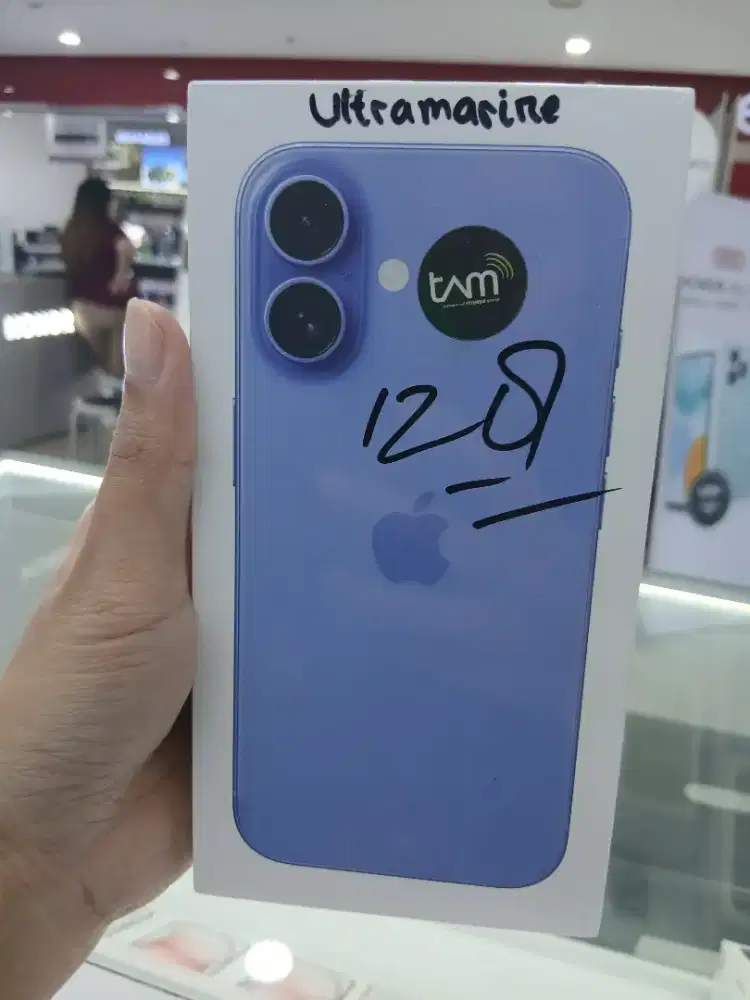 Iphone 16 128gb ultramarine garansi resmi ibox cicilan bunga rendah