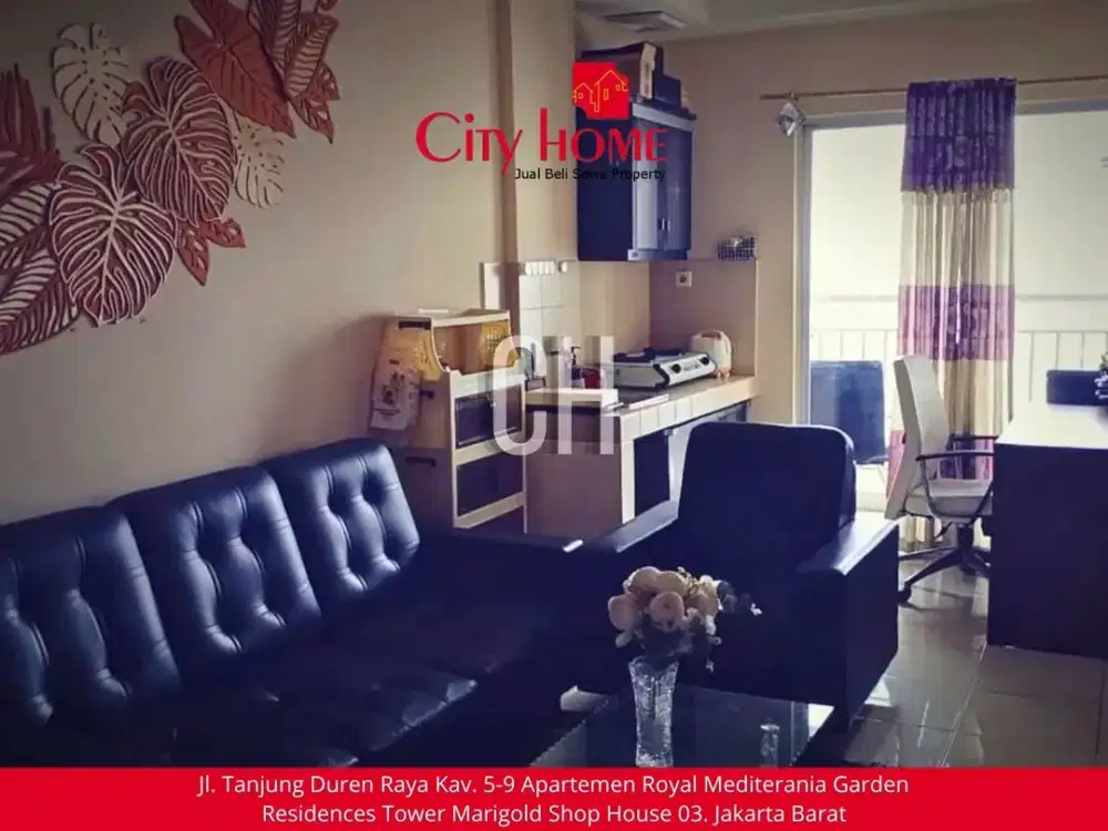 Sewa Apartemen Furnished 2 BR di Mediterania Garden Residences 2