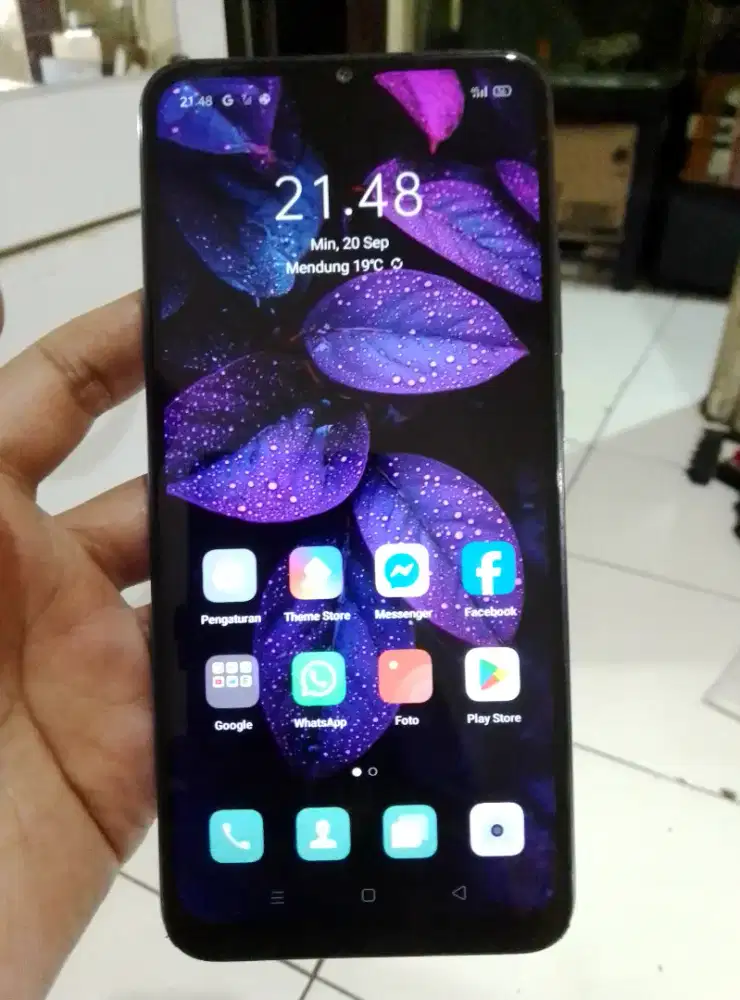 Oppo A15s 4G 6/128 layar 6.5 inchi mulus tt/barter