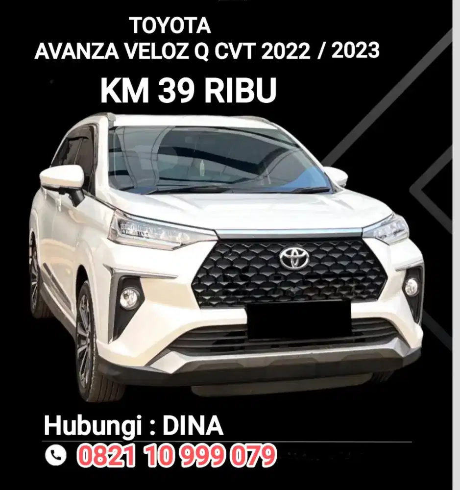 Toyota AVANZA VELOZ Q CVT 2022/2023 1.5AT, Low, Pajak Panjang