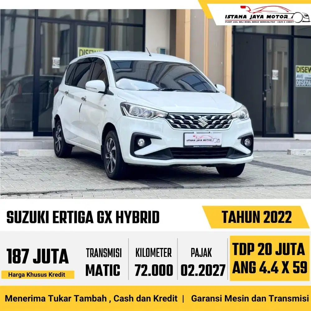 Suzuki Ertiga GX Hybrid 1.5 Automatic NIK 2022 Putih