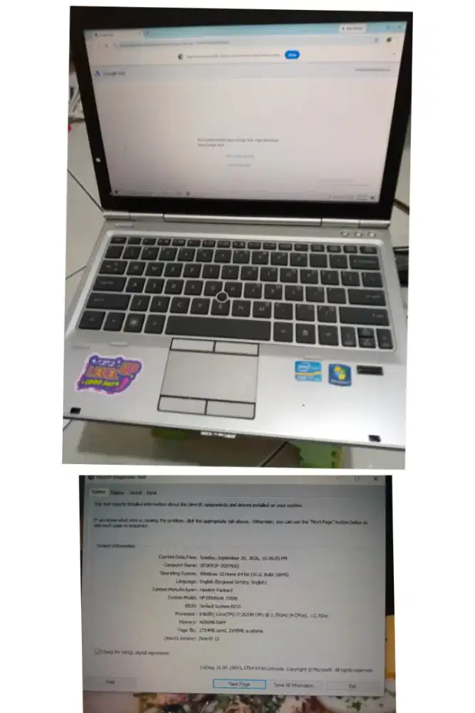 Laptop HP Bekas anak SMP Palmerah