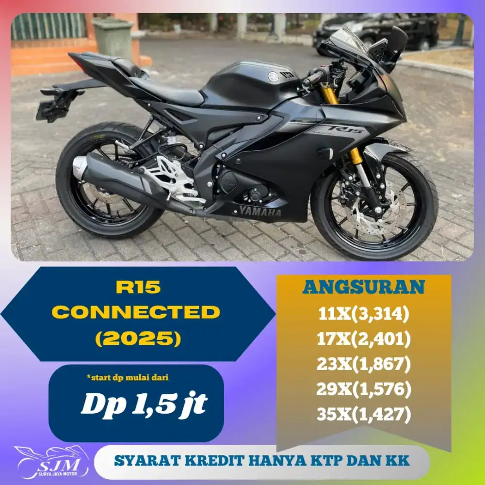 HONDA R15 CONNECTED V4 2025 CASH & KREDIT