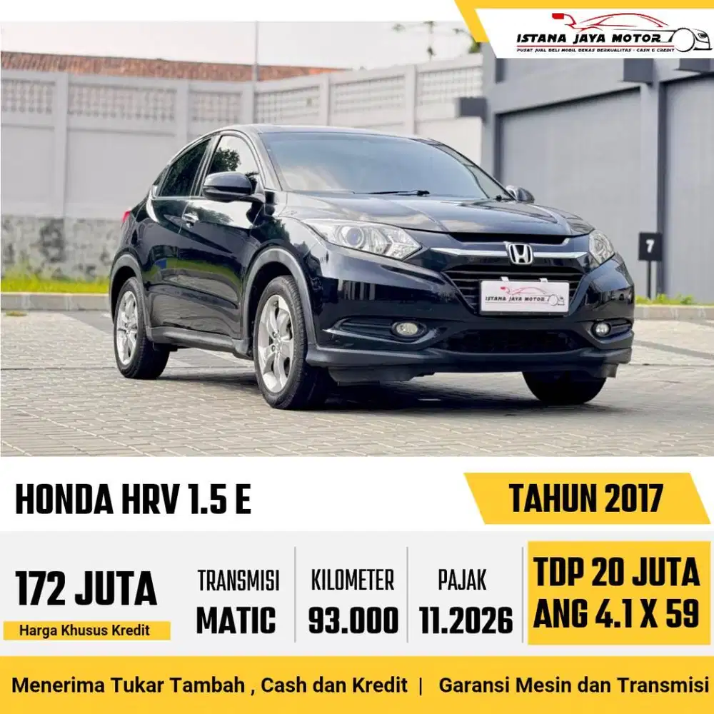 Honda HR-V E 1.5 Automatic 2017 Hitam