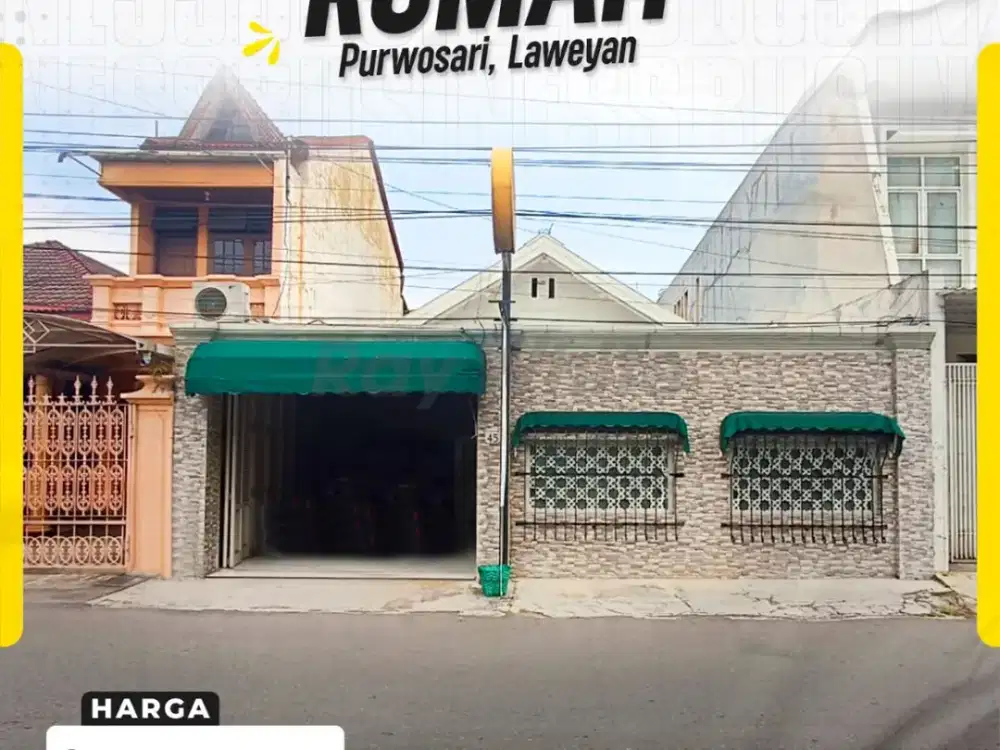 Jual Rumah Badran Solo lokasi menarik jarang ada cocok untuk Cafe & Tempat Tinggal