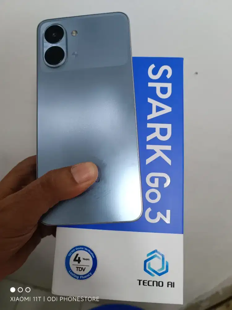 Tecno spark go 3 4+4/64 mulus seperti baru dan lengkap