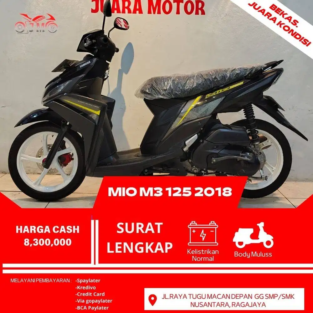 MIO M3 TH 2018 SURAT LENGKAP MESIN HALUS SIAP PAKAI NO KENDALA
