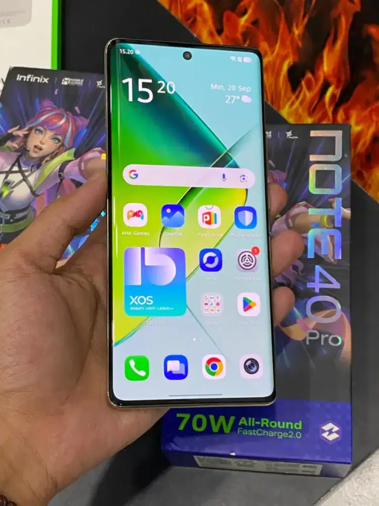 Infinix note 40 pro 4G 8/256gb lengkap