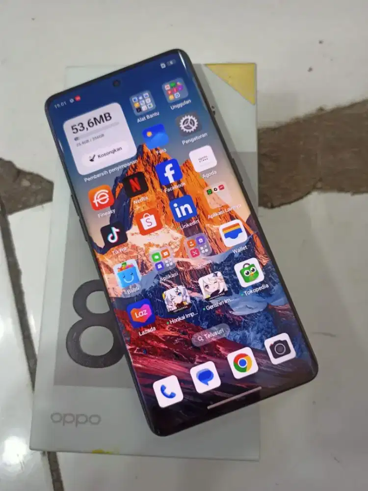 Oppo Reno 8t 5G 8/256gb lengkap