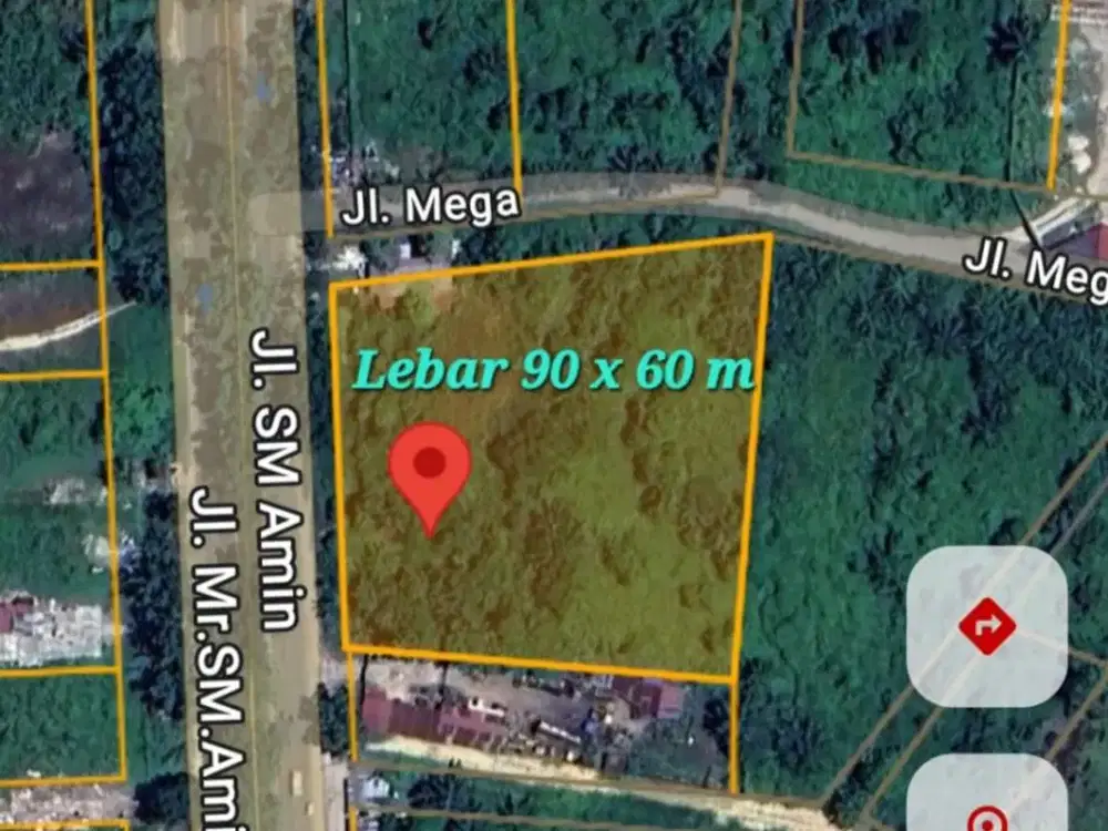 Dijual Tanah Jl. Sm Amin Pekanbaru