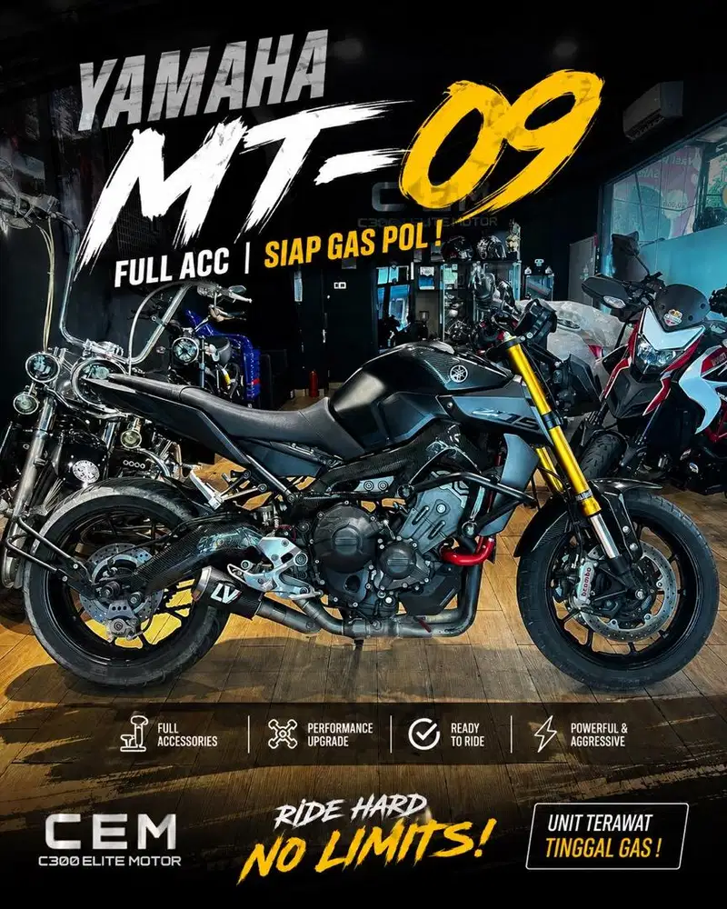 Yamaha MT09 2015 hedon siap gas pol