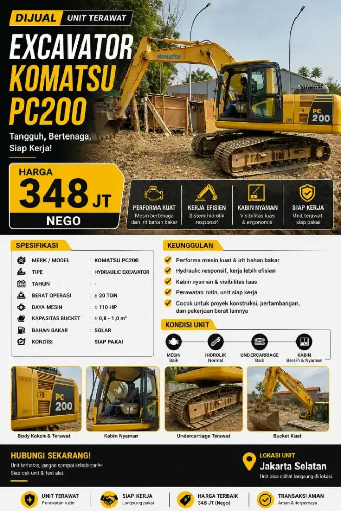 Excavator Komatsu PC. 200