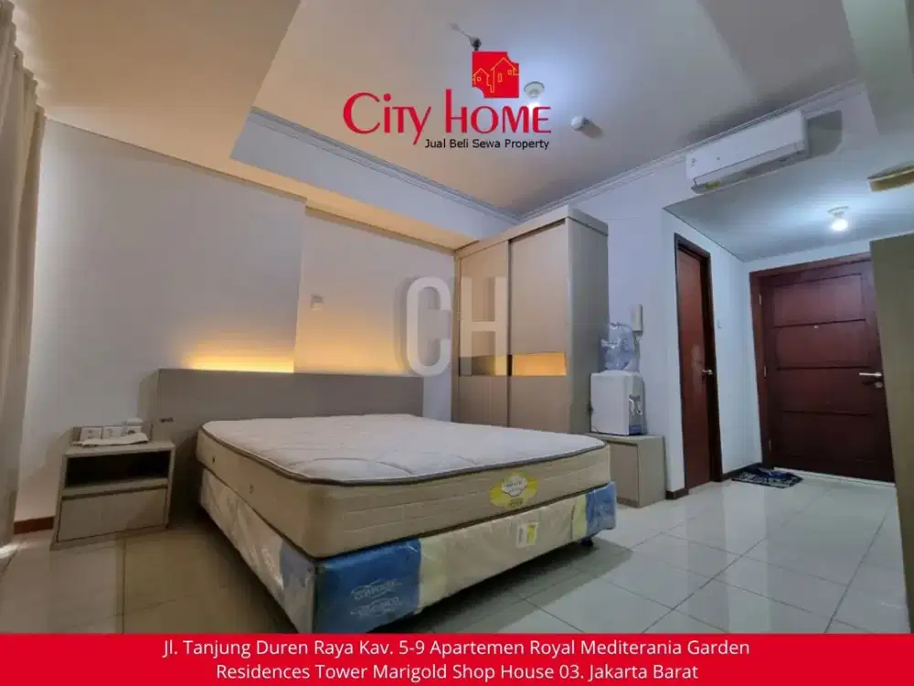 Sewa Apartemen Studio di Royal Mediterania Garden Residences