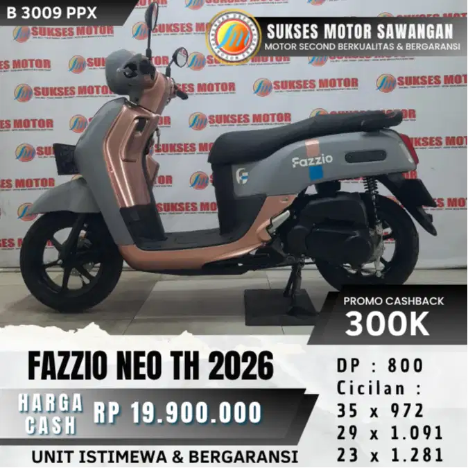 ISTIMEWA YAMAHA FAZZIO NEO TH 2026 FAZIO MULUS BISA KREDIT BERGARANSI
