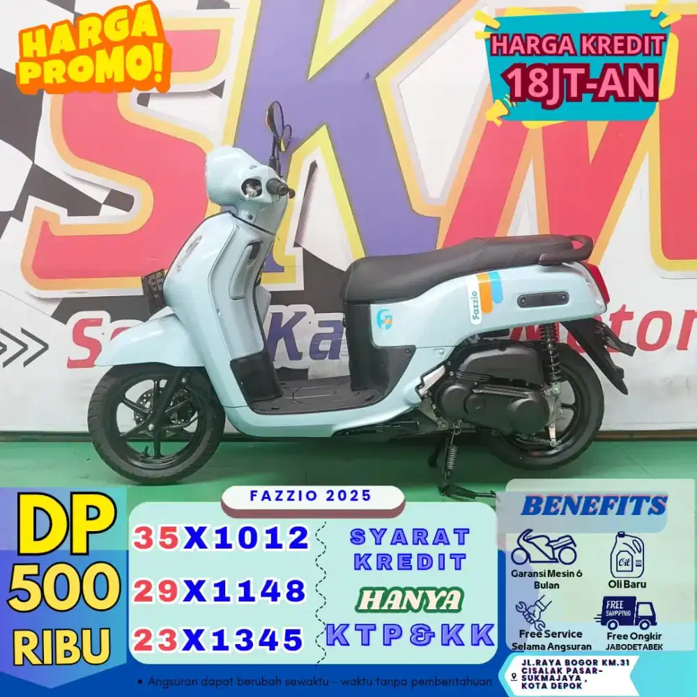 Kredit dp 500rb bawa pulang fazzio neo