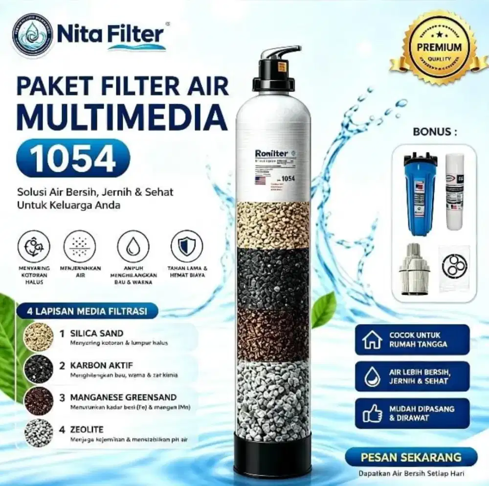 Filter solusi air dirumh kurang jenrih