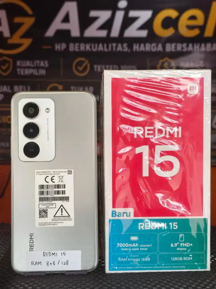 REDMI 15 RAM 8+8/128