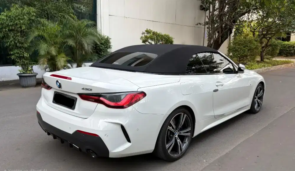 BMW 430i CONVERTIBLE M SPORT 2023 White On Red. BEST DEAL. Cabriolet