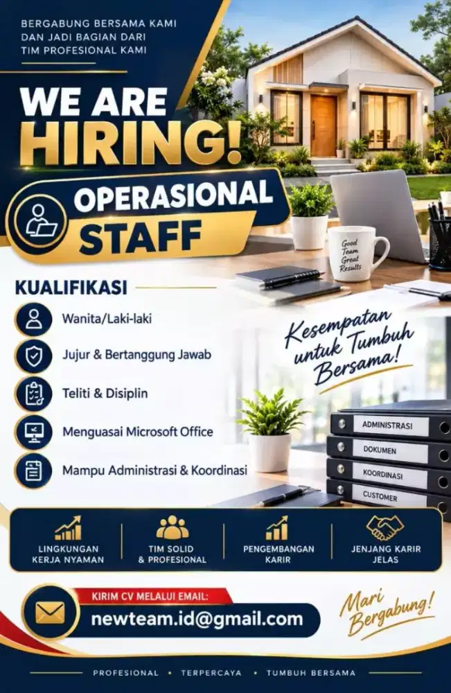 Operasional Staff Perumahan di Sidoarjo