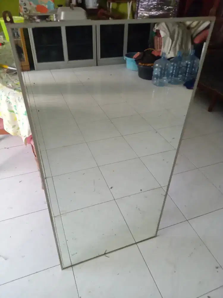Kaca cermin alumunium siap pakai nego cod rungkut gan