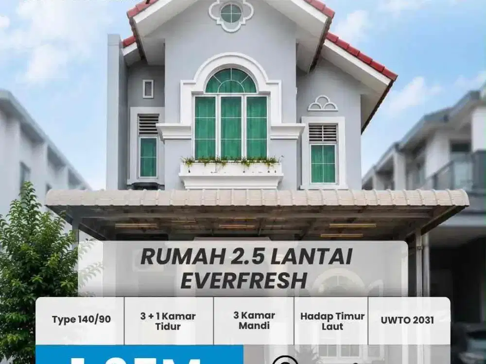 Dijual Rumah Everfresh Lokasi startegis dekat Pasar, Sekolah, Mall