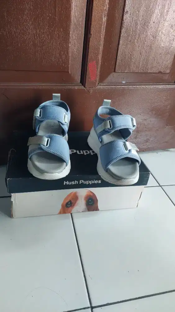 Dijual sendal hush puppies women furtuna blaze wedges original