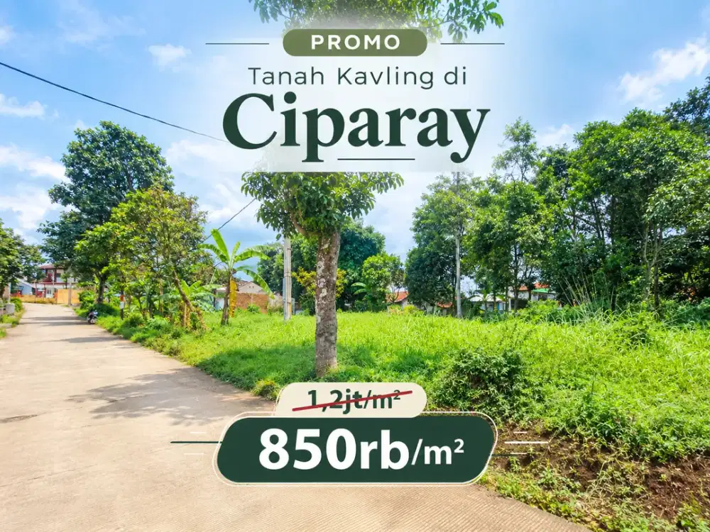 Tanah di Kawasan Ciparay-Pacet, Hanya 850Rb,-/M²