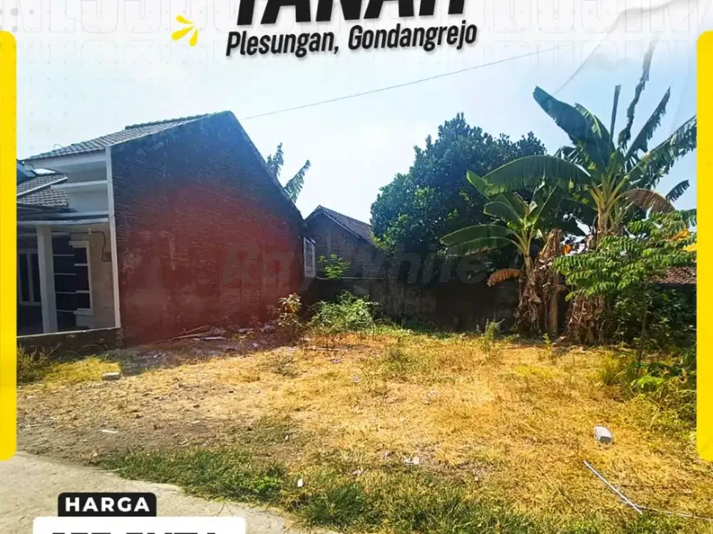 DIJUAL TANAH KAVLING SIAP BANGUN MURAH DI PLESUNGAN, GONDANGREJO, KARANGANYAR