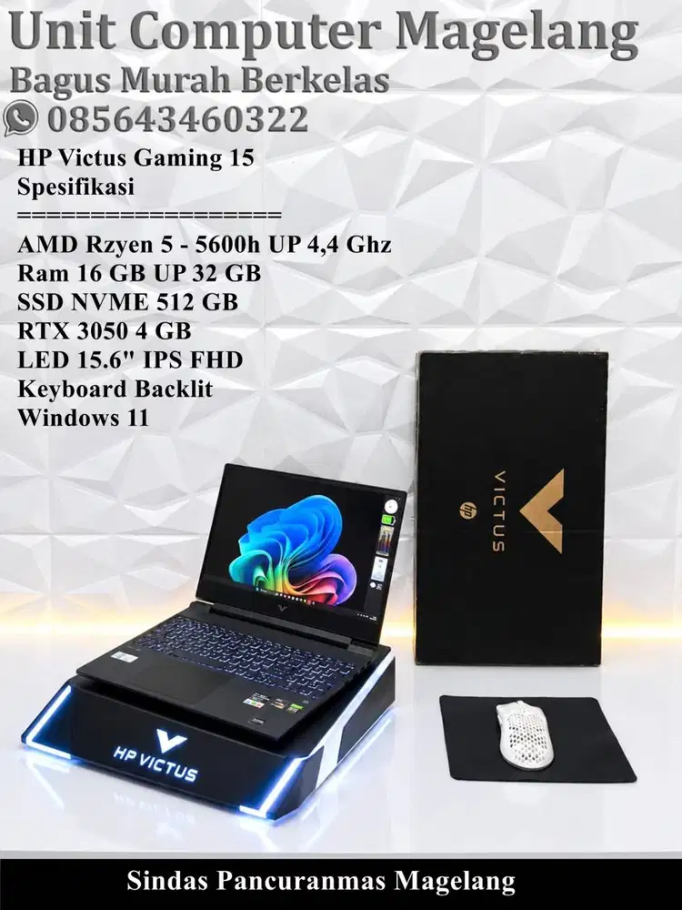 HP Victus Gaming 15  AMD Ryzen 5 II RTX 3050 II Laptop Anak Teknik