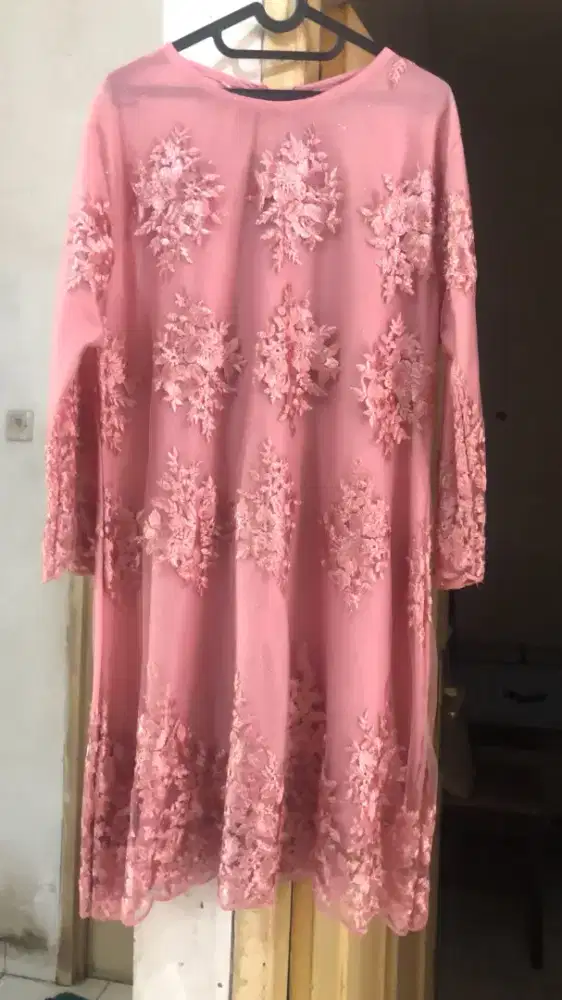 Kebaya kurung rose gold