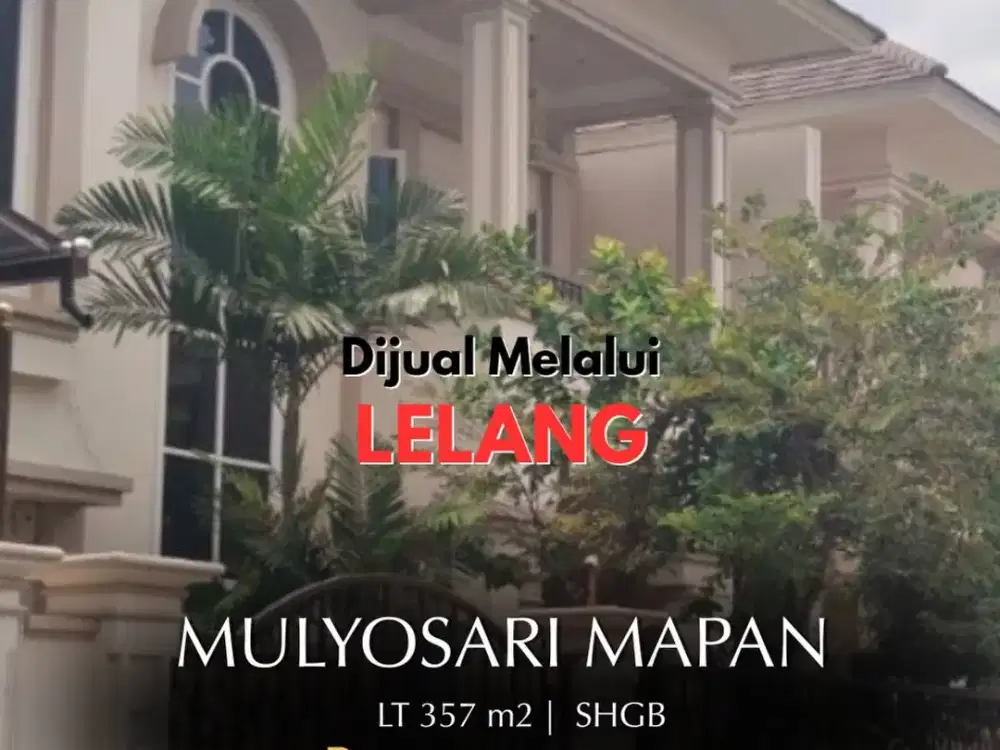 SEGERA LELANG, Okt 2026  Rumah Surabaya  Mulyosari Mapan