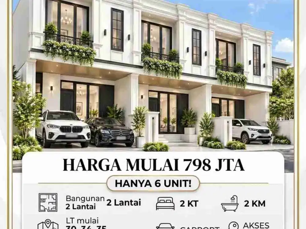 Rumah Baru Dua Lantai Lokasi Strategis Di Utan Panjang Kemayoran Jakarta Pusat